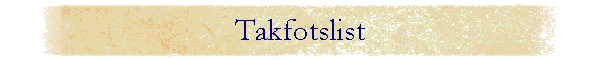 Takfotslist